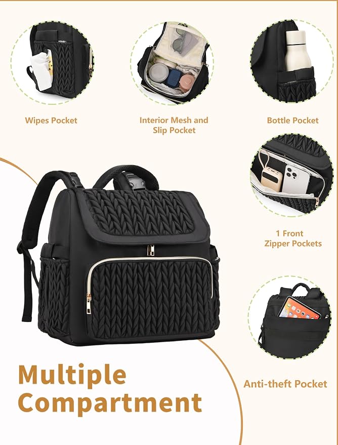 Awanhe Diaper Bag Backpack, Baby Bag - Image 8