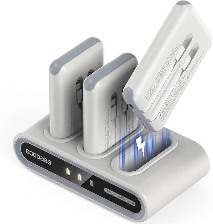 GOODaaa Portable Charger, 3 Outputs 1 Inputs Family Power Hub by GOODaaa