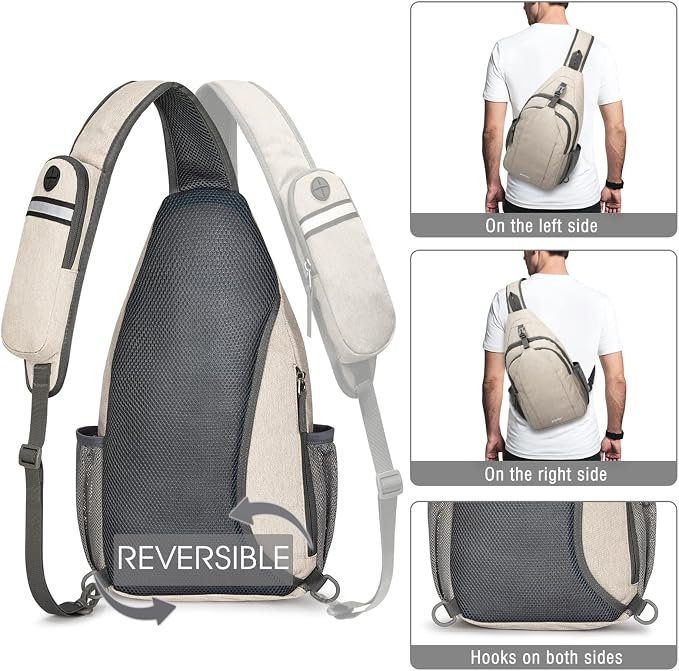 G4Free Sling Bag RFID Blocking Sling Backpack Crossbody Chest Bag Daypack - Image 6