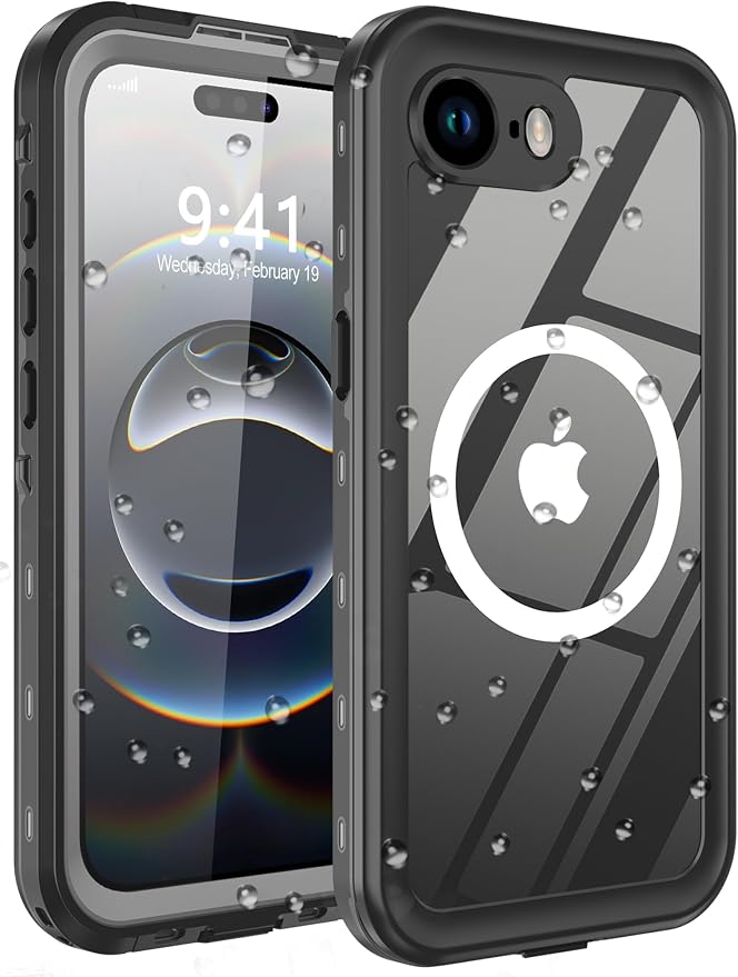 for iPhone 16e Case Waterproof, Full-Body Hard Case Built-in by Comboproof
