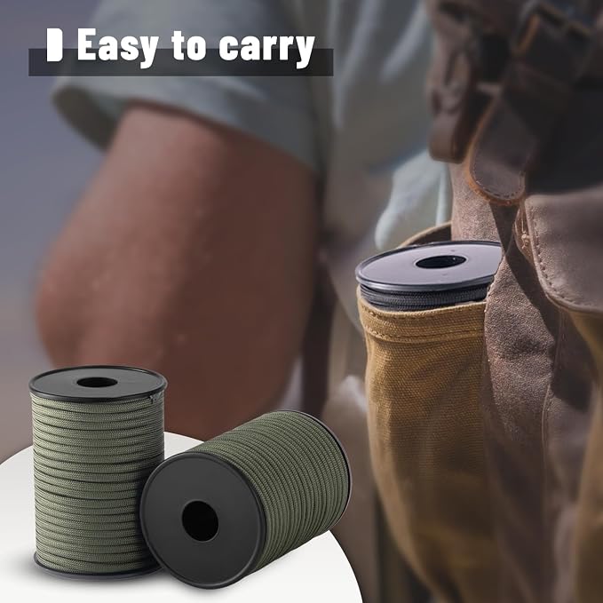 550 Paracord Rope, 100ft/330ft 9 Strand Parachute Cord 4mm, Tactical Paracord - Image 7