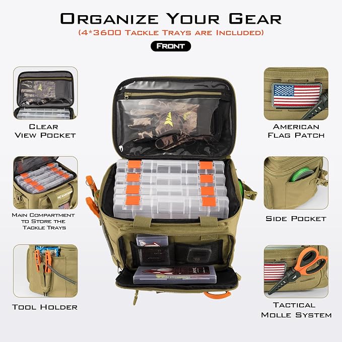 KastKing Karryall Fishing Tackle Bags - Image 2