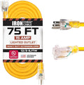 Iron Forge Cable 75 Foot Lighted Outdoor Extension Cord by IronForgeCable