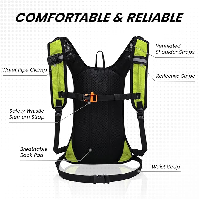 Nepest Hydration Pack Backpack for Women & Men, Lightweight Water Backpack - Image 5