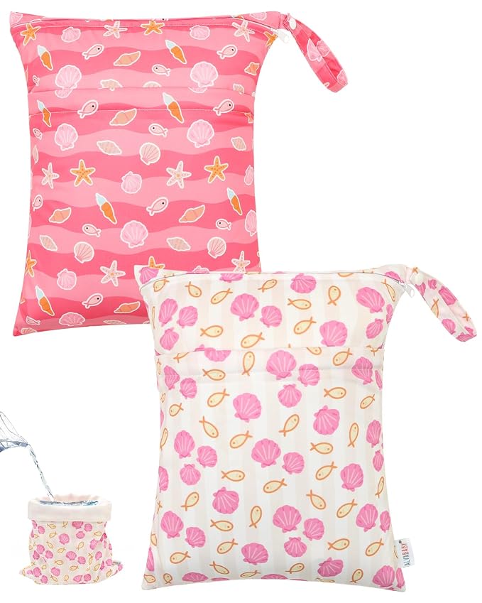ALVA ALVABABY 2pcs Waterproof Wet Dry Bags, Reusable by ALVABABY