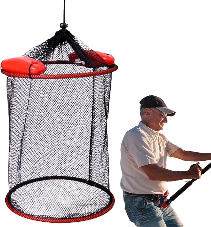 Fish Basket – 25x30cm/25x60cm/25x90cm Nylon, Portable Net Pen, Live Catch - Image 7