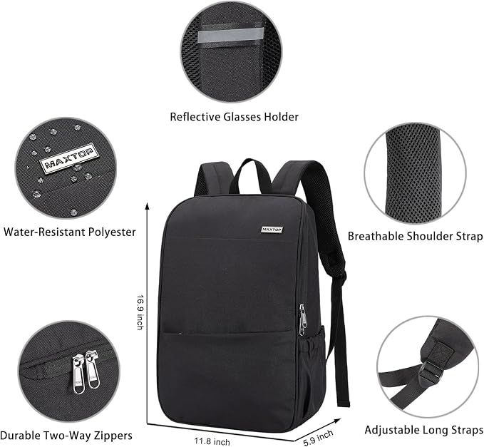 MAXTOP Deep Storage Laptop Backpack Business Anti-theft Backpacks College - Image 3