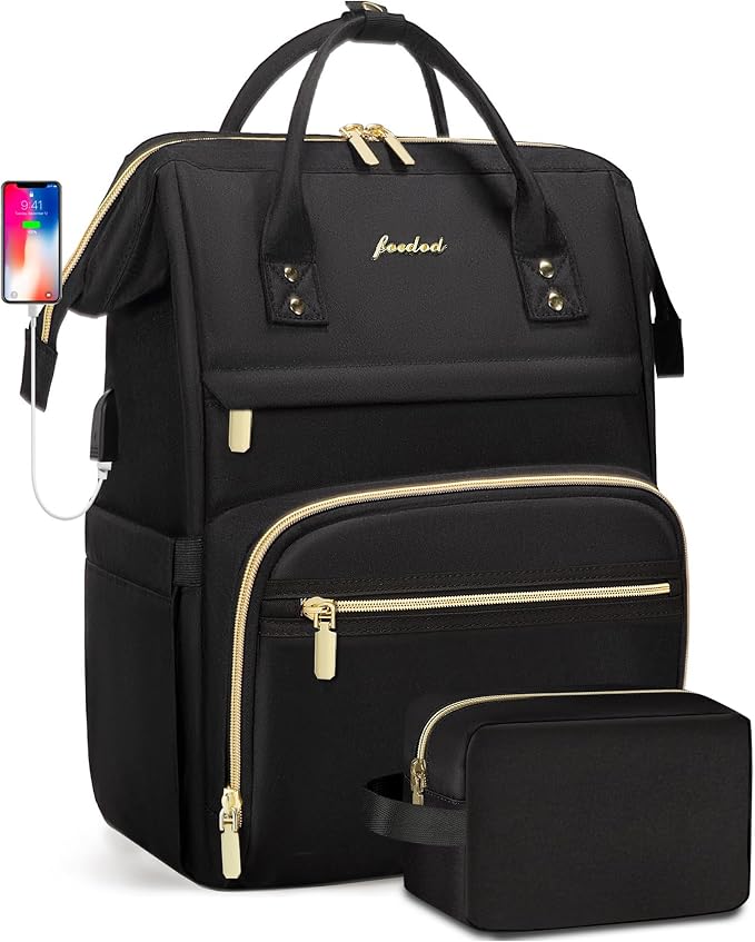 Focdod Backpack for Women 15.6 Inch Laptop Backpack Work Business Backpacks by FOCDOD