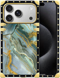 for iPhone 17 Pro Case Luxury Golden Decoration by Unknown