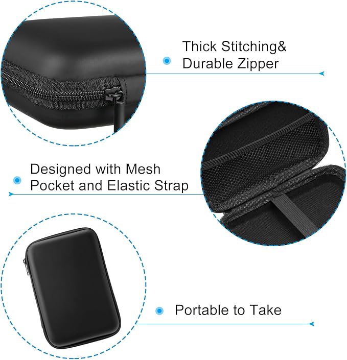 PATIKIL 7.48x5.12 Electronic Organizer Case, Charger Cord - Image 4