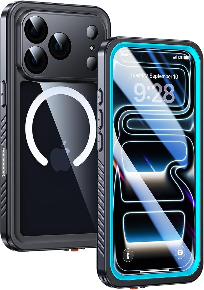 Lanhiem Magnetic for iPhone 17 Pro Case Waterproof, Built in Screen Protector & by LanhiemHome