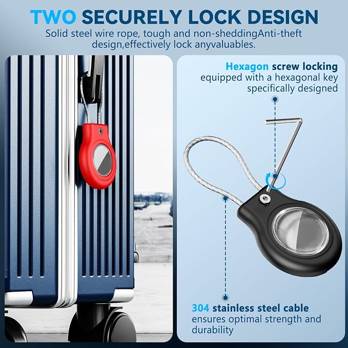 Waterproof Airtag Holder, 4 Pack Airtag Case - Image 4