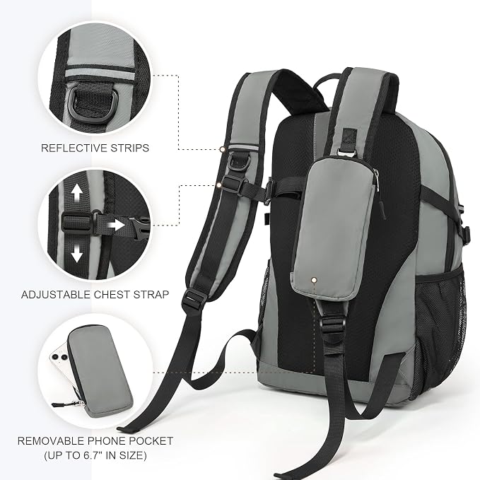 Small Hiking Backpack for Women Men 20L Lightweight Travel Backpack - Image 5