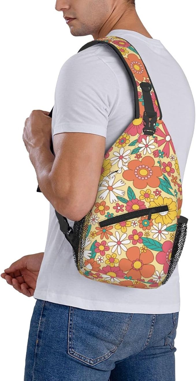 Groovy Flower Crossbody Sling Bag - Image 7