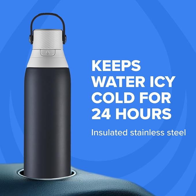 Brita Stainless Steel Premium Filtering Water Bottle, Replaces 300 Plastic - Image 4