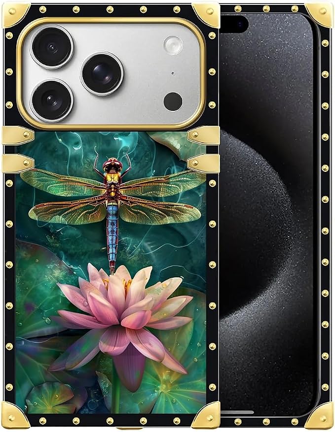for iPhone 17 Pro Case Luxury Golden Decoration by Unknown