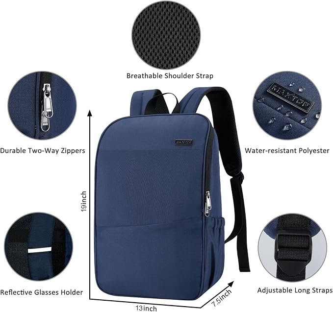 MAXTOP Deep Storage Laptop Backpack Business Anti-theft Backpacks College - Image 4