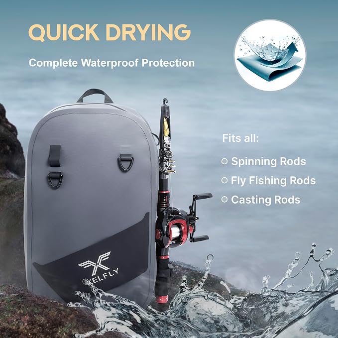 Xelfly Waterproof Fishing Sling Backpack Bag - Image 6