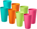 Plastic Cups Large Tumblers 35-ounce Reusable Drinking Glasses set of by BOSHANGJIA