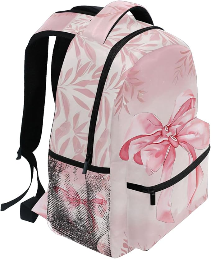 Wamika Pink Bow Girls Backpack Cowgirl Boots School Backpack Boy Kid Preschool - Image 5