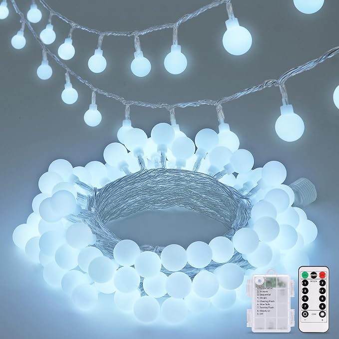 JMEXSUSS Globe String Lights Battery Operated by JMEXSUSS