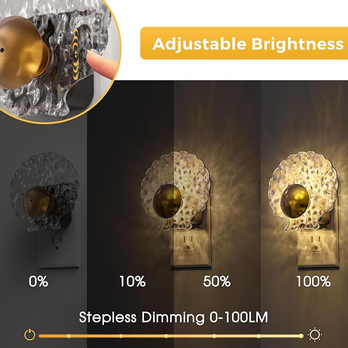 L LOHAS LED Shell Night Light, Night Lights Plug into Wall, Dimmable - Image 2