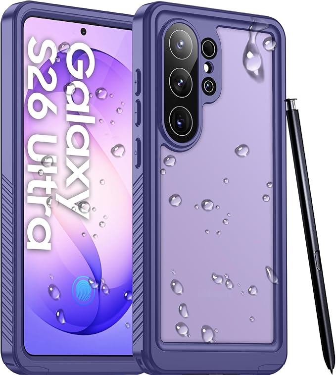 Temdan Designed for Samsung Galaxy S26 Ultra Case Waterproof, Built-in Lens & by Temdan