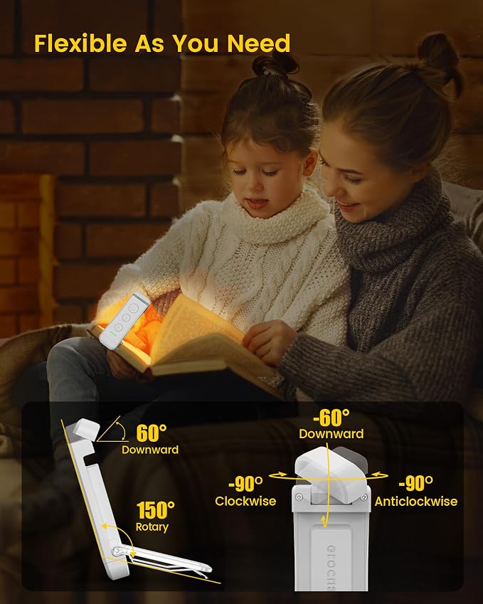 Glocusent USB Rechargeable Book Light - Image 6
