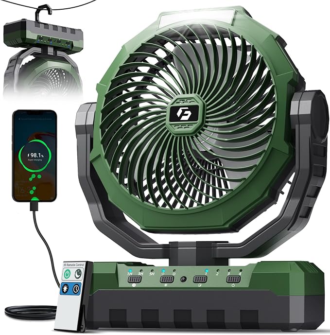 FRIZCOL 3-in-1 Camping Fan by FollowUsGetMoreInfoNow