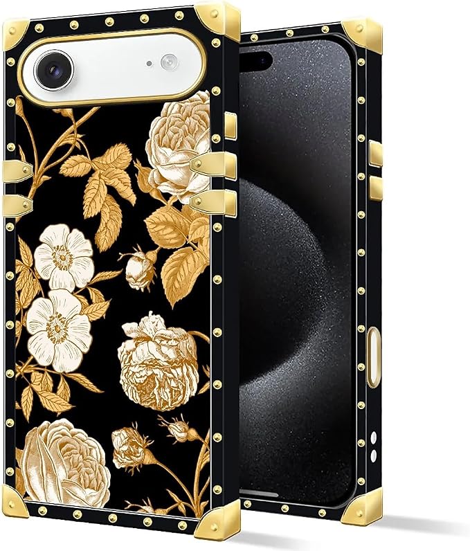 for iPhone 17 Air Case Luxury Golden Decoration - Image 2