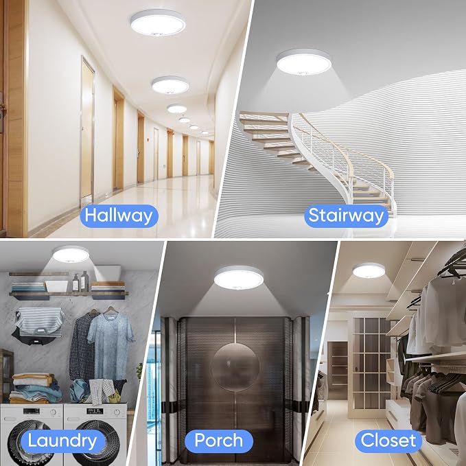 KEPLUG Wired Motion Sensor Ceiling Light Fixture-Motion Sensor Light Indoor - Image 7