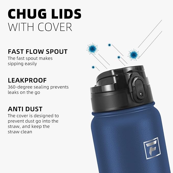 Fanhaw 32 oz Insulated Stainless Steel Water Bottle - Image 4