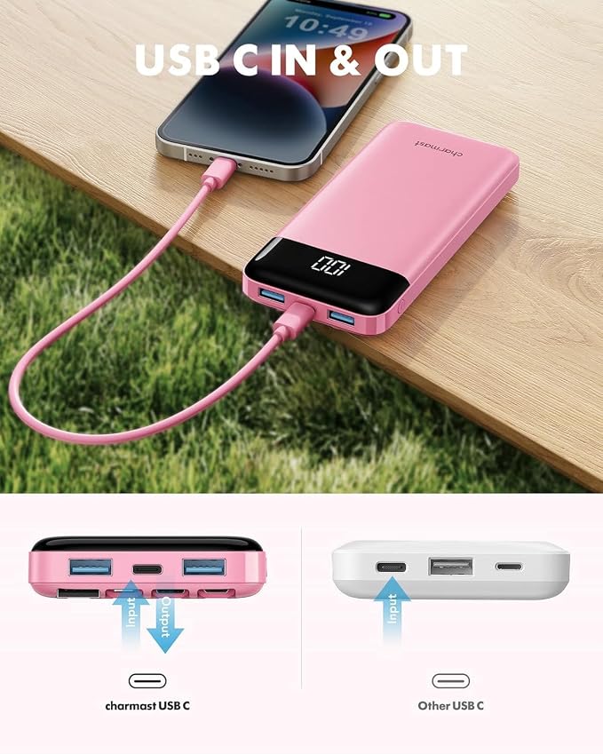 charmast Portable Charger with Built in Cables, Power Bank with Cords Wires - Image 8