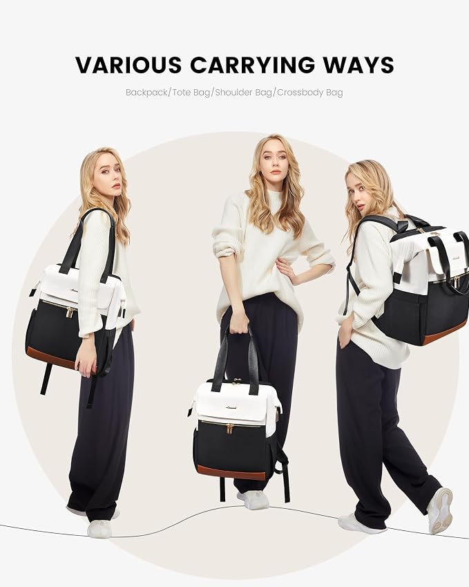LOVEVOOK Laptop Backpack for Women, 15.6 Inch Work Laptop Bag - Image 9