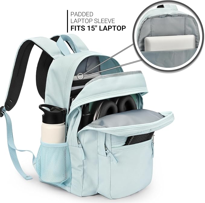 ZORFIN 26L Backpack for College, and Travel: Water Resistant Bookbag - Image 4