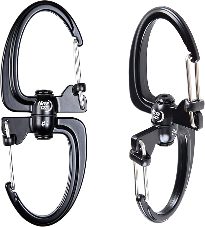 Nite Ize S-Biner 360 SlideLock Dual Carabiner, Swivel Carabiner - Image 2