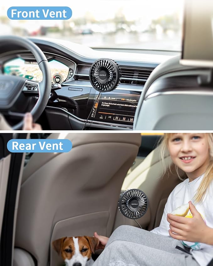 TriPole Car Fan USB Powered - Image 4