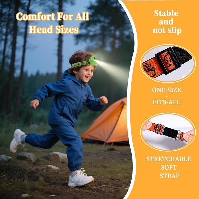 KunHe 8 Pack LED Kids Headlamp - Image 6