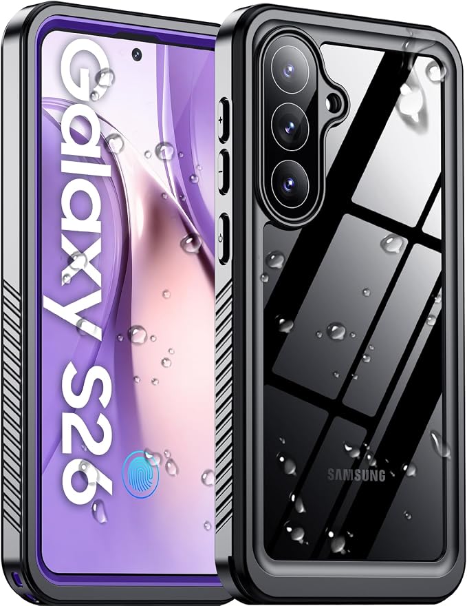Temdan Designed for Samsung Galaxy S26 Case Waterproof, Built-in Lens & Screen by Temdan