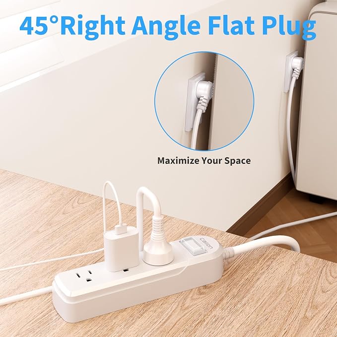 Outdoor Power Strip Weatherproof, IPX6 Waterproof 6.6ft SJT Extension Cord - Image 7