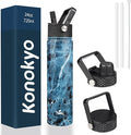 Konokyo Insulated Water Bottle 24oz Stainless Steel Sport Bottles by Konokyo