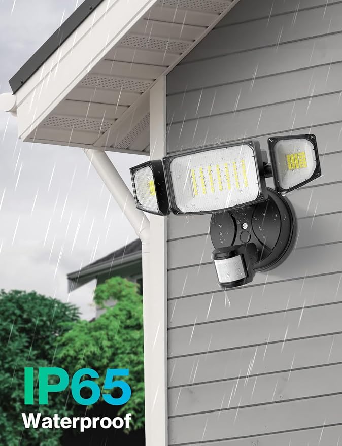 iMaihom 50W Motion Sensor Outdoor Lights, 5000LM Hardwired Motion Sensor Flood - Image 7