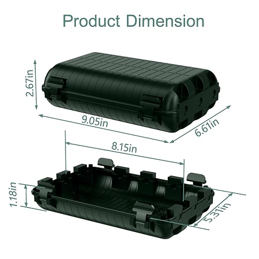 Outdoor Waterproof Electrical Box, Large Extension Cord Cover Plug Protector - Image 3