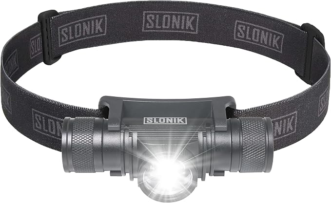 SLONIK Rechargeable Headlamp Flashlight by SLONIK