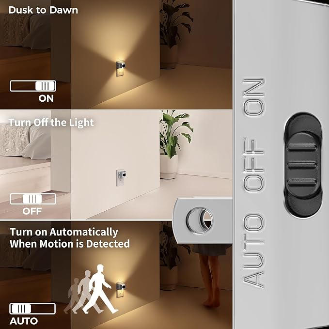 DORESshop LED Night Light, 3 Mode Plug in Night Light - Image 3