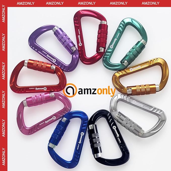 3inch Auto Locking Carabiner Clips Heavy Duty, 12KN /2697lbs Lightweight - Image 7