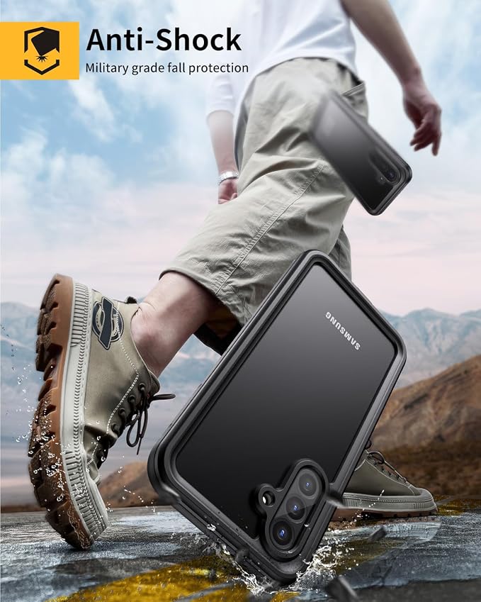 Lanhiem for Samsung Galaxy A56 Phone Case, IP68 Waterproof Dustproof, Built-in - Image 3