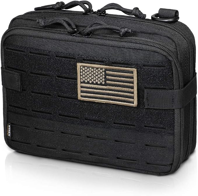 WYNEX Tactical Molle Admin Pouch of Double Layer Design, Admin Pouches Molle by WynexTactical