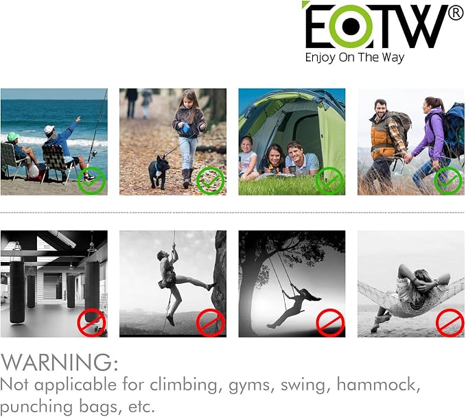EOTW Paracord Keychain for Men Women Paracord Carabiner Backpack Keychain - Image 8