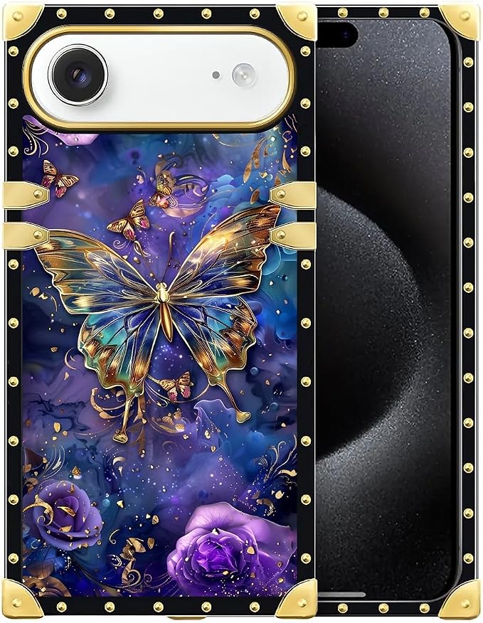 for iPhone 17 Air Case Luxury Golden Decoration by Unknown